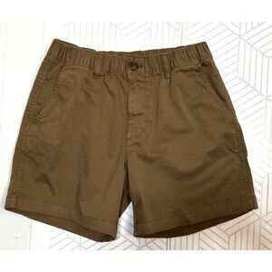 Bear Bottom Stretch Shorts Mens Size Medium 5.5" Brown Elastic Waist
